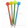 Promotional gift Wholesale Rubber Color PVC 3d Pencil Topper